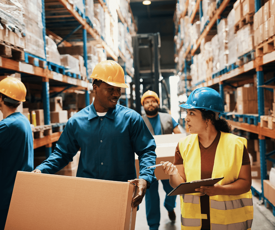 warehouse workers